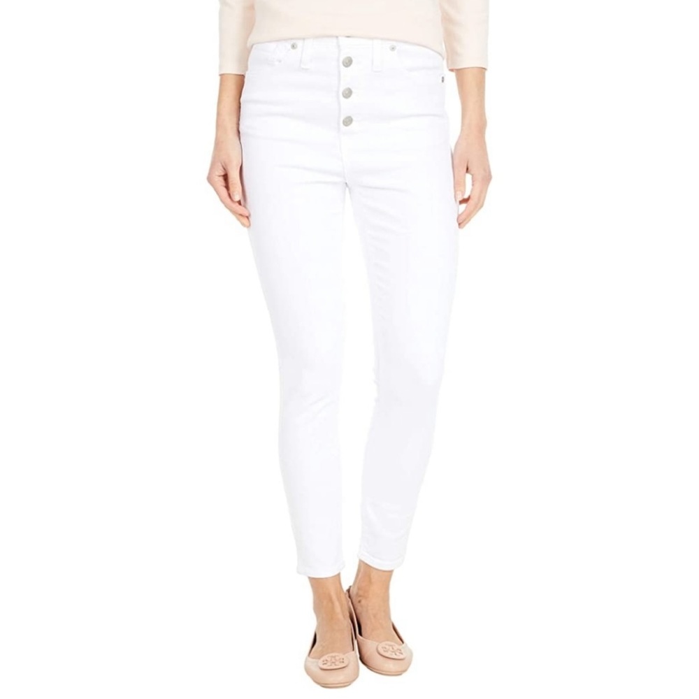 Madewell High Rise Crop Jean - White - size 27